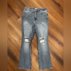 Good American Distressed Blue Jeans